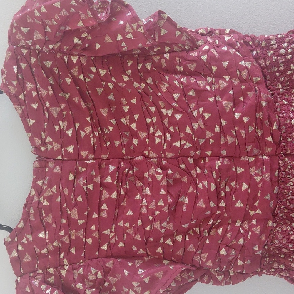 Anthropologie Kids' Burgundy Ruffle Dress - Picture 7 of 8